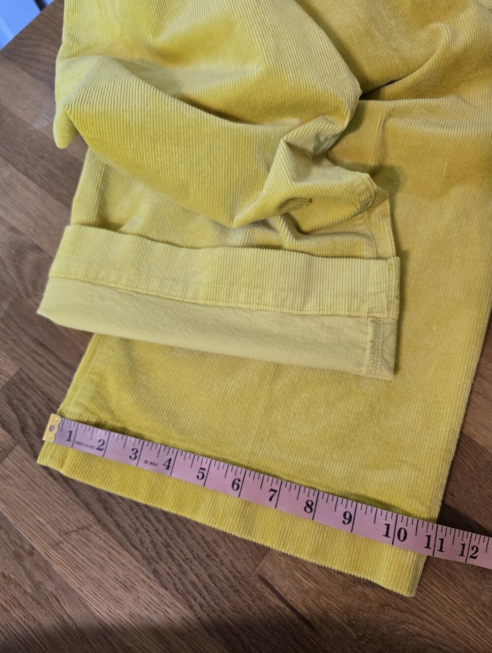 Maeve The Colette Wide-Leg Corduroy Pants Yellow Size 31 - Picture 11 of 11